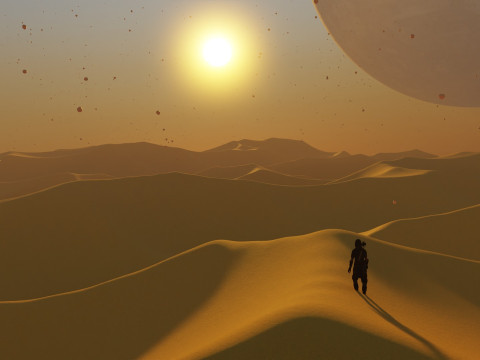 Desert Landscape 3D Model