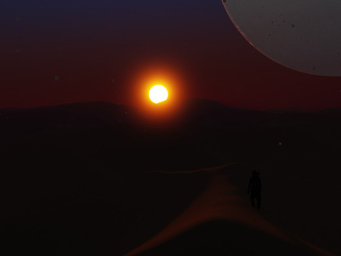 Desert Landscape 3D Model