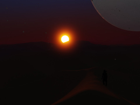 Desert Landscape 3D Model