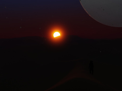 Desert Landscape 3D Model