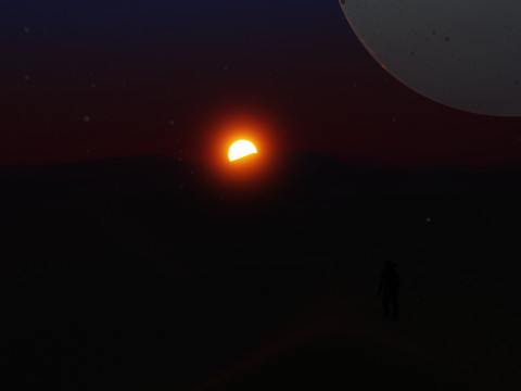 Desert Landscape 3D Model