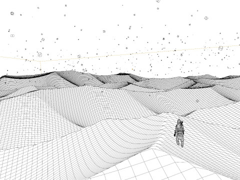 Desert Landscape 3D Model
