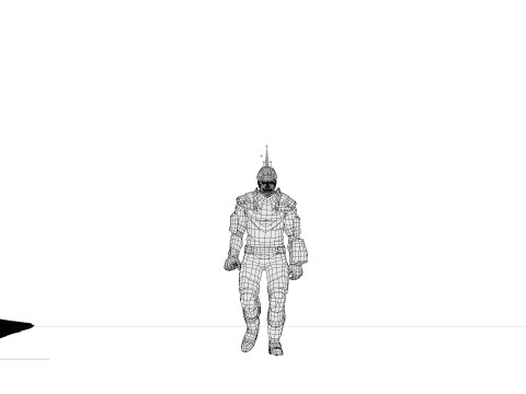 A Cinematic Superhero Walking Animation 3D Model