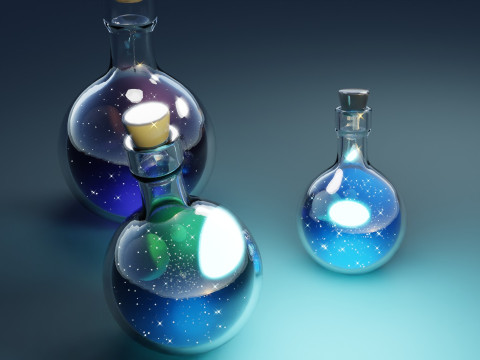 スペースボトル 3Dモデル