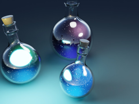 スペースボトル 3Dモデル