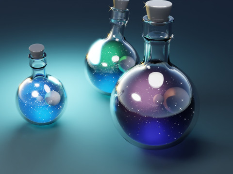 スペースボトル 3Dモデル