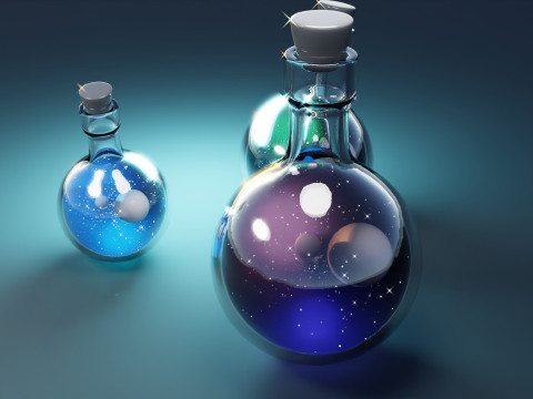 スペースボトル 3Dモデル