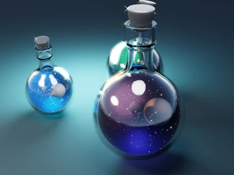 Bottiglia spaziale Modello 3D