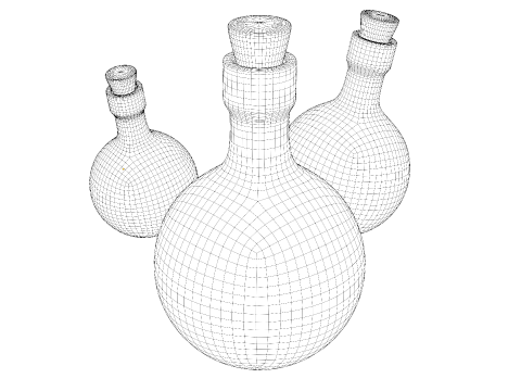 スペースボトル 3Dモデル