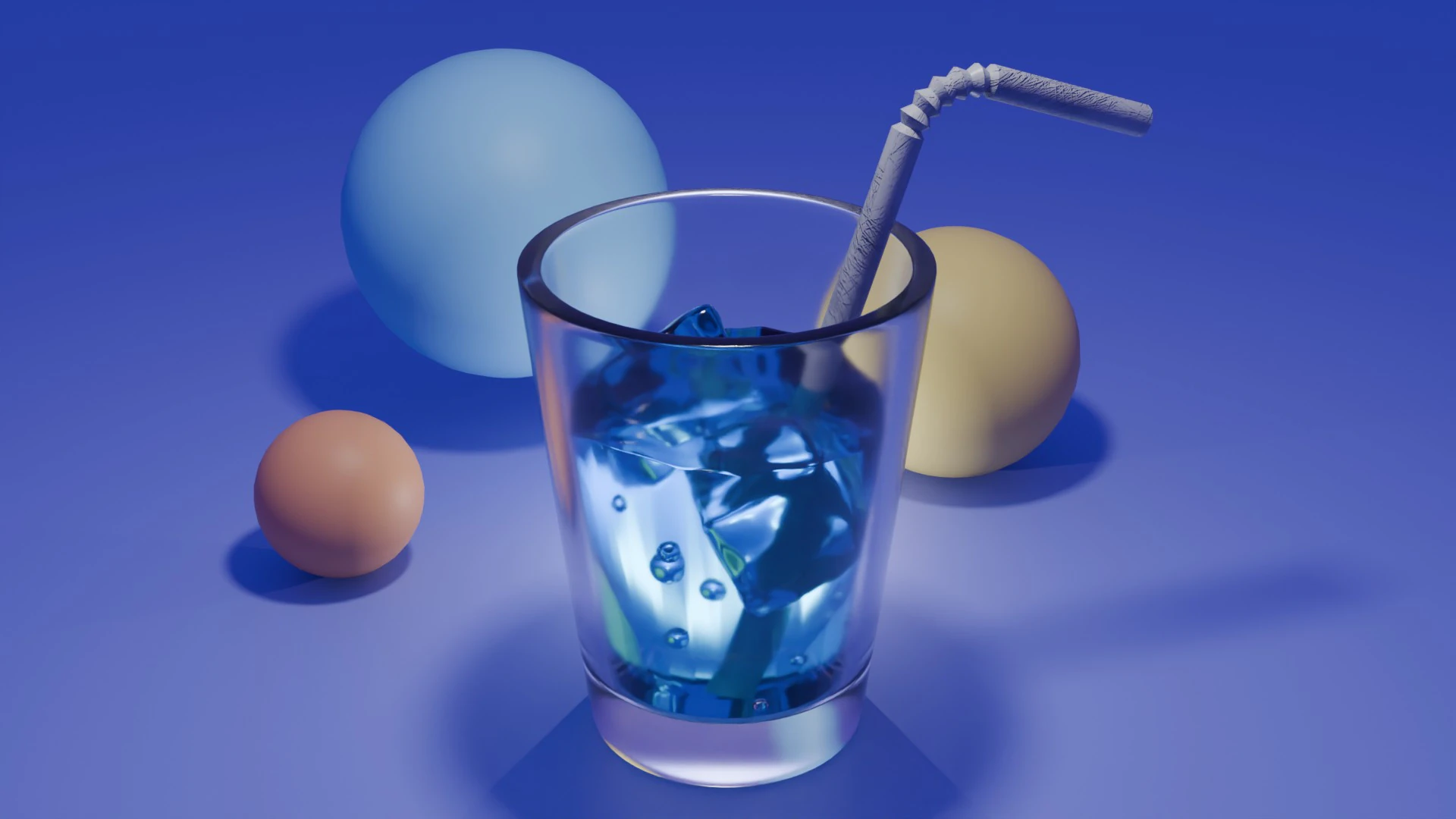 Glass With Ice 3D Model .c4d .max .obj .3ds .fbx .stl .blend 