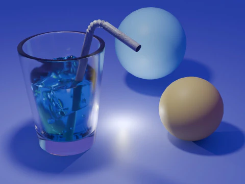Glass With Ice 3D Model