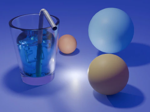 Glass With Ice 3D Model