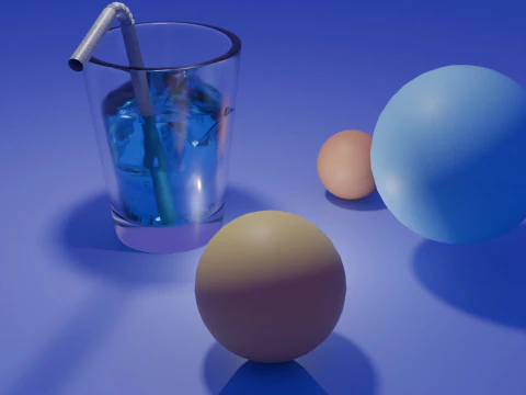 Glass With Ice 3D Model