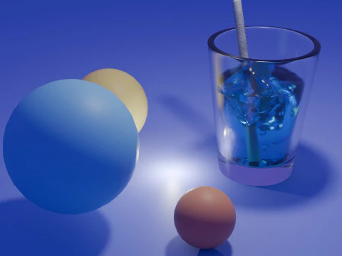 Glass With Ice 3D Model
