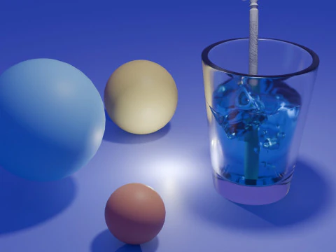 Glass With Ice 3D Model