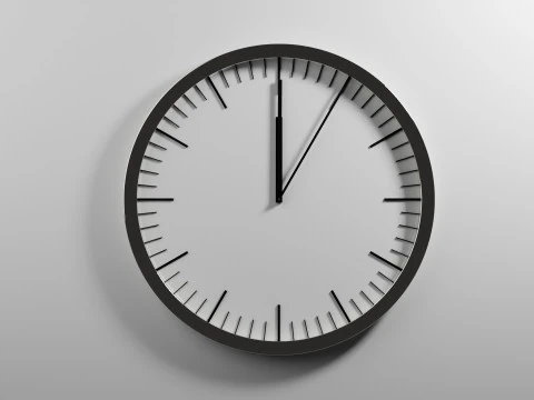 滴答作响的时钟动画 3D 模型