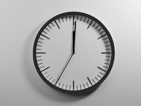 滴答作响的时钟动画 3D 模型