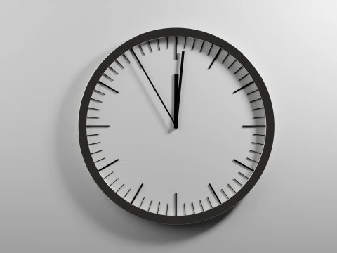 滴答作响的时钟动画 3D 模型