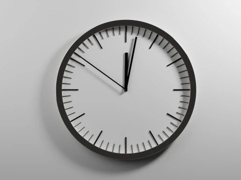 滴答作响的时钟动画 3D 模型