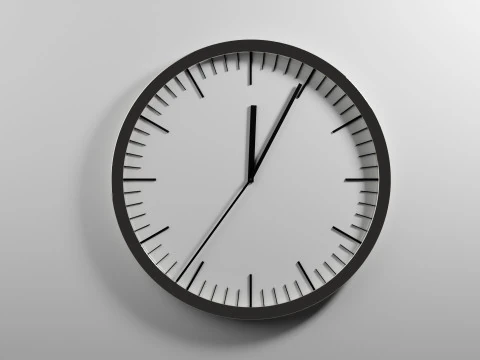 滴答作响的时钟动画 3D 模型