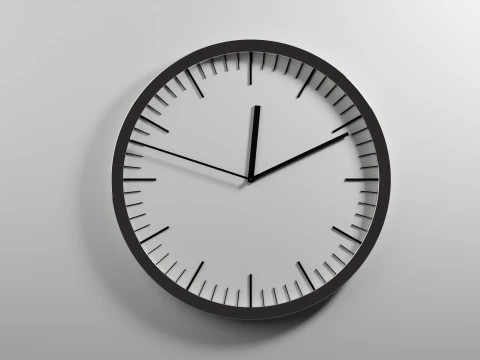 滴答作响的时钟动画 3D 模型