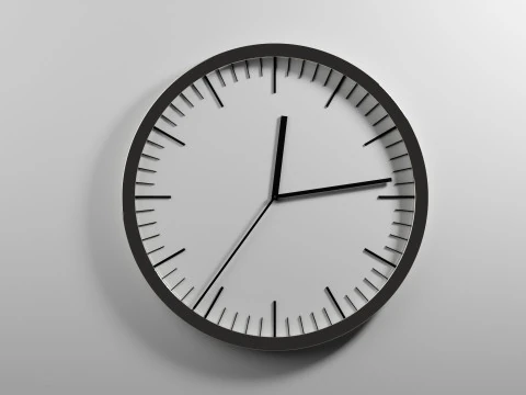 滴答作响的时钟动画 3D 模型