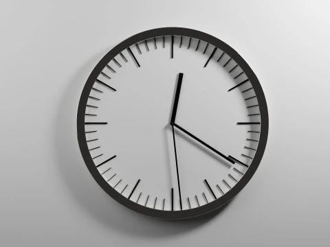 滴答作响的时钟动画 3D 模型