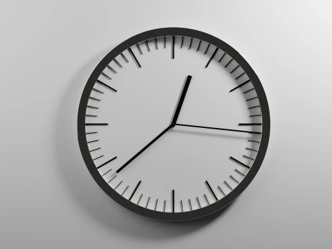 滴答作响的时钟动画 3D 模型