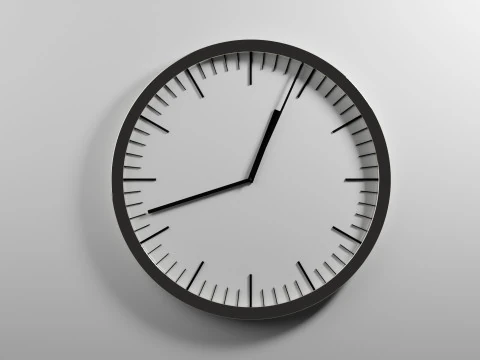 滴答作响的时钟动画 3D 模型