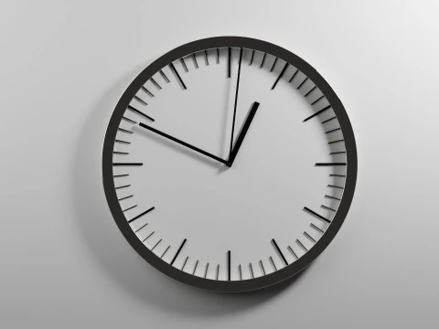 滴答作响的时钟动画 3D 模型