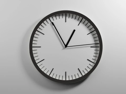 滴答作响的时钟动画 3D 模型