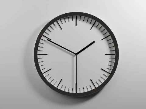 滴答作响的时钟动画 3D 模型