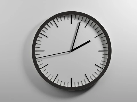 滴答作响的时钟动画 3D 模型