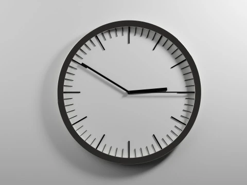 滴答作响的时钟动画 3D 模型