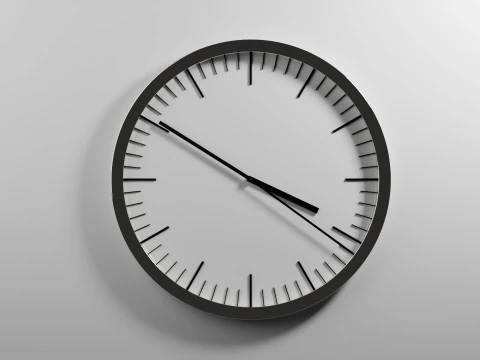 滴答作响的时钟动画 3D 模型