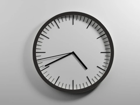 滴答作响的时钟动画 3D 模型