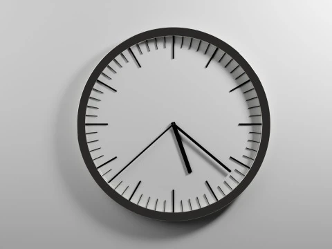 滴答作响的时钟动画 3D 模型