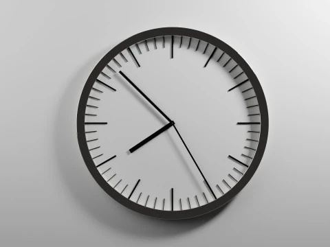 滴答作响的时钟动画 3D 模型