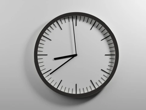 滴答作响的时钟动画 3D 模型