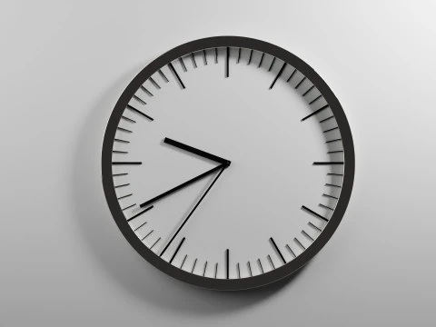 滴答作响的时钟动画 3D 模型