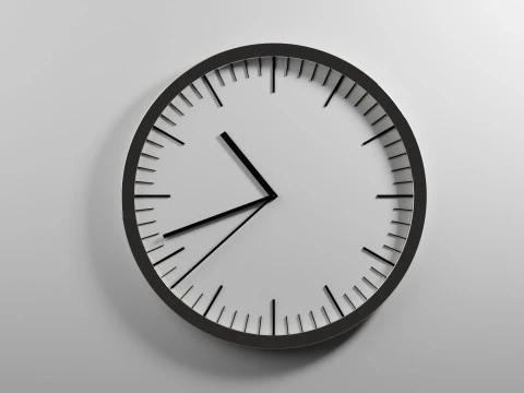 滴答作响的时钟动画 3D 模型