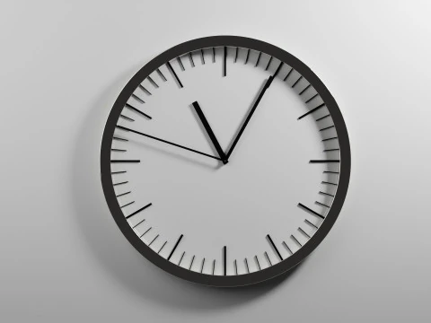 滴答作响的时钟动画 3D 模型