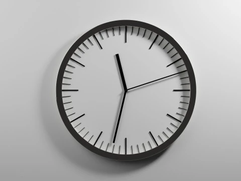 滴答作响的时钟动画 3D 模型