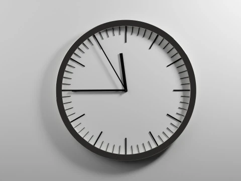 滴答作响的时钟动画 3D 模型