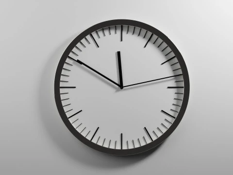 滴答作响的时钟动画 3D 模型