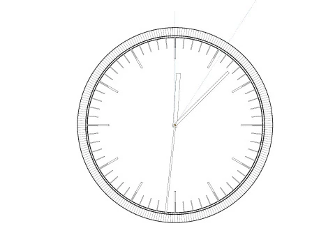 滴答作响的时钟动画 3D 模型