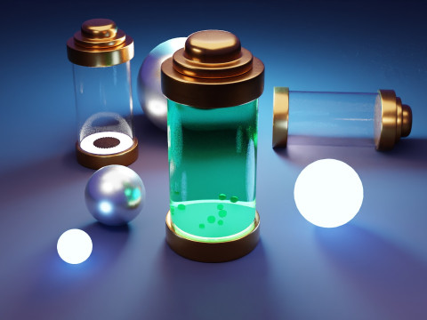 Анимация энергетической капсулы 3D Модель