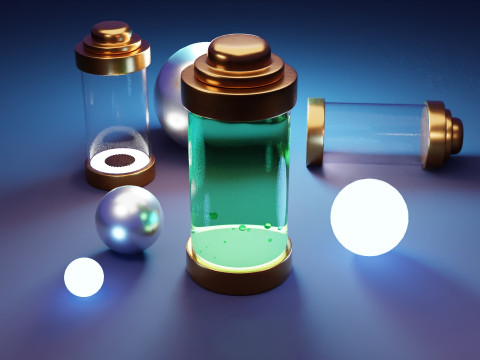 Анимация энергетической капсулы 3D Модель