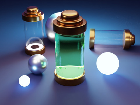 Анимация энергетической капсулы 3D Модель