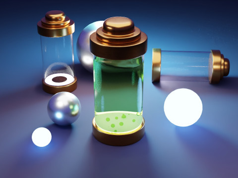 Анимация энергетической капсулы 3D Модель